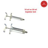 Forvet Kaynatılabilir Mika İthal Veteriner Enjektör 10 Ml-30 Ml Set