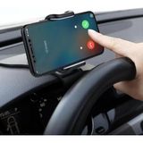 ForWhat Büro Ev Ofis Arabası için Araç İçi Konsola Takılır Döner Başlı Kıskaç Telefon Tutucu