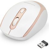 ForWhat Büro Ev Ofis Bilgisayarı Için Beyaz Pembe 800-1600 Dpi Kablosuz Mouse - Renkli