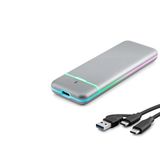 ForWhat Büro Ev Ofis Bilgisayarı için Gri RTL9210B TypeC 3.1 Usb3 NVME NGFF M2 CHIP SSD Kutusu