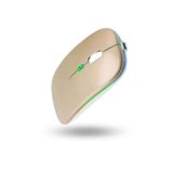ForWhat Büro Ev Ofis Bilgisayarı için Rgb Golden Şarjlı Kablosuz Mouse