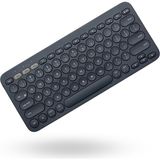 ForWhat Büro Ev Ofis Bilgisayarı Için Siyah Bluetooth Klavye - - - Renkli