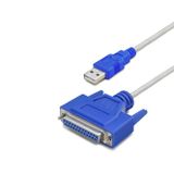 ForWhat Büro Ev Ofis Cihazları için 1.3MT Silver Mavi USB To LOT Paralel Yazıcı Kablosu