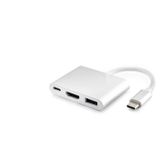 ForWhat Büro Ev Ofis Cihazları için Gri 3PORT Usb3 TypeC 4K Hdmi Hub
