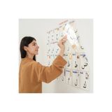 ForWhat Büro Ev Ofis Dekoru için 100x150CM Statik Yapışır Elif-Ba Öğrenme Eğitim Tablosu