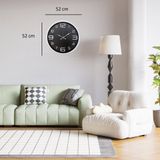 ForWhat Büro Ev Ofis Dekoru için 52CM Beyaz Modern Motif Duvar Saati