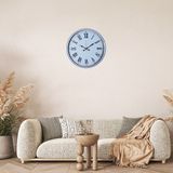 ForWhat Büro Ev Ofis Dekoru için 52CM Beyaz White Modern Motif Duvar Saati