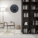 ForWhat Büro Ev Ofis Dekoru için 52CM Siyah Royal Motif Duvar Saati