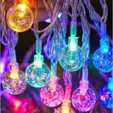 ForWhat Büro Ev Ofis Dekoru için Pilli 3MT 20LED Kristal Top RGB Şerit Aydınlatma