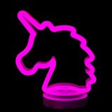 ForWhat Büro Ev Ofis Dekoru için Usb Pilli Neon Işıklı Unicorn Masa Gece Lambası