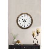 ForWhat Büro Ev Ofis Duvar Saati için 36CM Eskitme Metal Standart Mekanizma