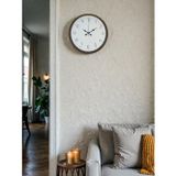 ForWhat Büro Ev Ofis Duvar Saati için 36CM Kahve Sade Dekor Mekanizma