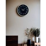 ForWhat Büro Ev Ofis Duvar Saati için 36CM Krem Arapça Rakamlı Mekanizma