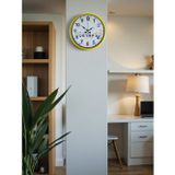 ForWhat Büro Ev Ofis Duvar Saati için 36CM Sarı Çocuk Odası Mekanizma
