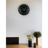 ForWhat Büro Ev Ofis Duvar Saati için 36CM Siyah Şık Mekanizma