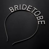 ForWhat Büro Ev Ofis Etkinlik Gösteri Kostüm Tacı için Silver Kaplı Kristal Taşlı Bride To Be Gelin Taç