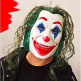ForWhat Büro Ev Ofis Etkinlik Gösteri Kostümü için Yeşil Saçlı Joaquin Phoenix Joker Maskesi