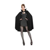 ForWhat Büro Ev Ofis Etkinlik Korku Kostümü için 90CM Siyah Yakalı Halloween Pelerini