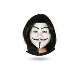 ForWhat Büro Ev Ofis Gösteri Kostümü için For Vandetta Maske Takam Peruk Seti