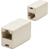 ForWhat Büro Ev Ofis Güvenlik Sistemi için Krem Renk RJ45 To RJ45 Uzatma Adaptör