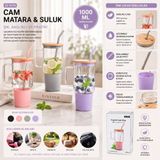 ForWhat Büro Ev Ofis Hediyesi için 1000ML Çelik Pipet Slikon Kılıf Bambu Kapak Cam Matara Kupa Bardak