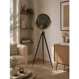 ForWhat Büro Ev Ofis Hediyesi için 150X45CM Aynalı Eskitme Tripod Ayaklı Saat