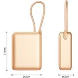 ForWhat Büro Ev Ofis Hediyesi Için 20W 10000MAH LCD Gösterge Typec Kablolu Powerbank - Renkli