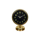 ForWhat Büro Ev Ofis Hediyesi için 25x20CM Golden Metal Klas Masa Saati