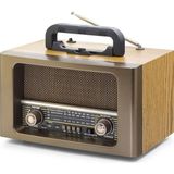ForWhat Büro Ev Ofis Hediyesi için 31x18x20CM Bluetooth Nostaljik Hoparlör Fm Kumandalı