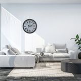 ForWhat Büro Ev Ofis Hediyesi için 36CM Gri Atlas Modern Tasarım Duvar Saati