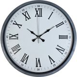 ForWhat Büro Ev Ofis Hediyesi için 36CM Gri Trend Dekor Duvar Saati
