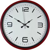 ForWhat Büro Ev Ofis Hediyesi için 36CM Kırmızı Style Dekor Duvar Saati