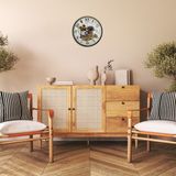 ForWhat Büro Ev Ofis Hediyesi için 36CM Krem Sunflower Lavender Duvar Saati