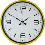 ForWhat Büro Ev Ofis Hediyesi için 36CM Sarı Trend Dekor Duvar Saati