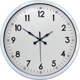 ForWhat Büro Ev Ofis Hediyesi için 40CM Beyaz Metal Klasik Duvar Saati