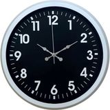 ForWhat Büro Ev Ofis Hediyesi için 40CM Beyaz Metal Sade Tasarım Duvar Saati