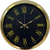 ForWhat Büro Ev Ofis Hediyesi için 40CM Golden Prestij Model Duvar Saati