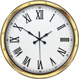 ForWhat Büro Ev Ofis Hediyesi için 40CM Golden Prestij Style Duvar Saati