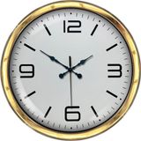 ForWhat Büro Ev Ofis Hediyesi için 40CM Golden Prestij Tarz Duvar Saati