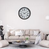 ForWhat Büro Ev Ofis Hediyesi için 40CM Krom Silver Metal Duvar Saati