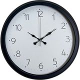 ForWhat Büro Ev Ofis Hediyesi için 40CM Siyah Metal Sade Stil Duvar Saati