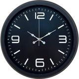 ForWhat Büro Ev Ofis Hediyesi için 40CM Siyah Metal Tasarım Duvar Saati