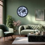 ForWhat Büro Ev Ofis Hediyesi için 40CM Worldline Black Metal Duvar Saati