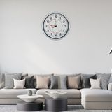 ForWhat Büro Ev Ofis Hediyesi için 52CM Beyaz Metal Takvimli Duvar Saati