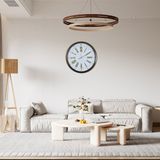 ForWhat Büro Ev Ofis Hediyesi için 52CM Eskitme Royal Ivory Desen Duvar Saati