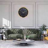 ForWhat Büro Ev Ofis Hediyesi için 52CM Gold Mermer Desenli Desen Duvar Saati