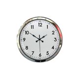 ForWhat Büro Ev Ofis Hediyesi için 52CM Krom Metal Sade Dekor Duvar Saati