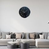 ForWhat Büro Ev Ofis Hediyesi için 52CM Krom Zarif Tasarım Desen Duvar Saati