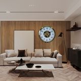 ForWhat Büro Ev Ofis Hediyesi için 60CM Golden Klasik Stil Çarklı Duvar Saati