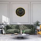 ForWhat Büro Ev Ofis Hediyesi için 60CM Golden Metal Klasik Majesty Duvar Saati